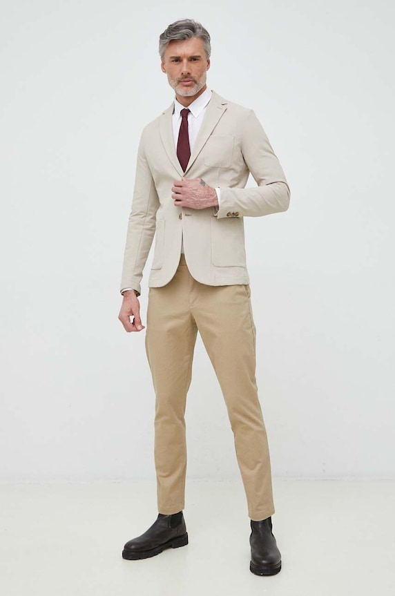 Lacoste koszula lniana CH5692 biały SS25