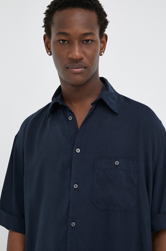 Košulja Drykorn 47341.128105.3000 mornarsko plava