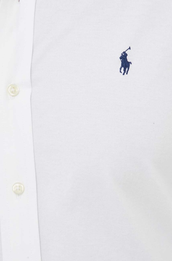 Polo Ralph Lauren koszula bawełniana 710899386 biały AW24