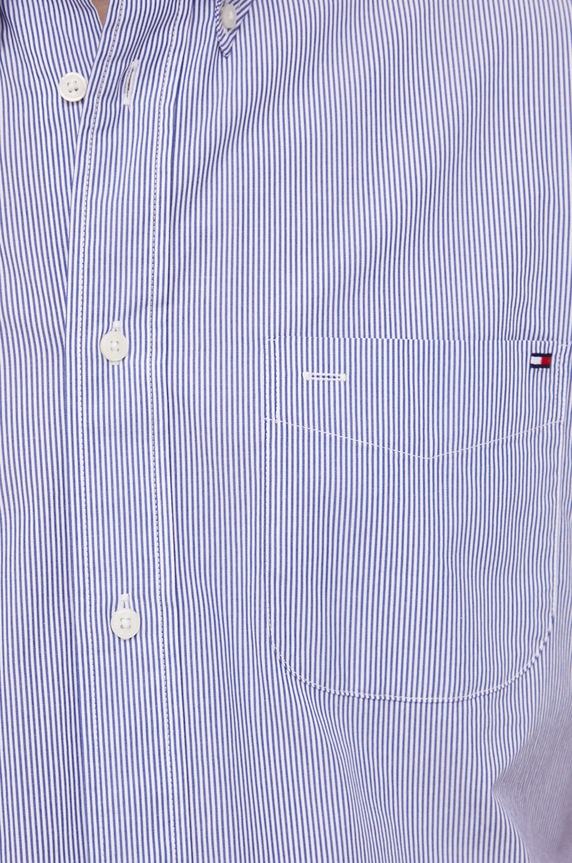 Tommy Hilfiger koszula bawełniana MW0MW31441.PPYX niebieski SS23
