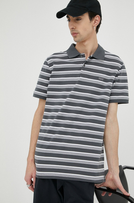 Levi's polo wzorzyste szary A4842.0012
