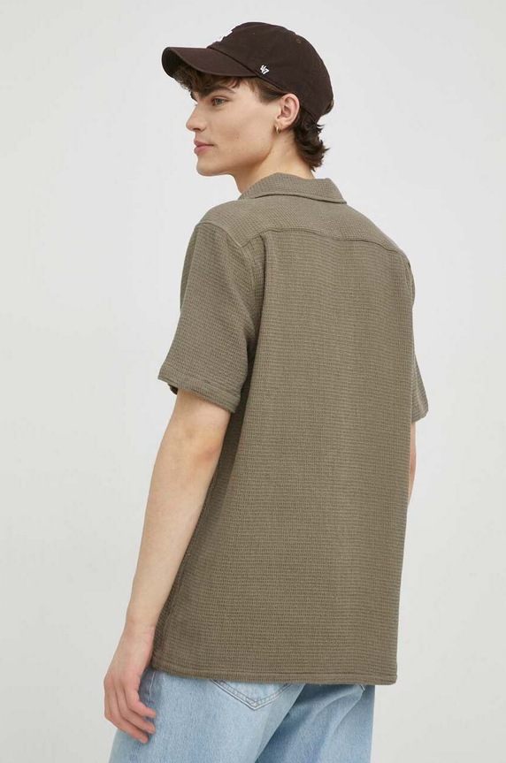 Samsoe Samsoe koszula bawełniana Avan zielony M23100035