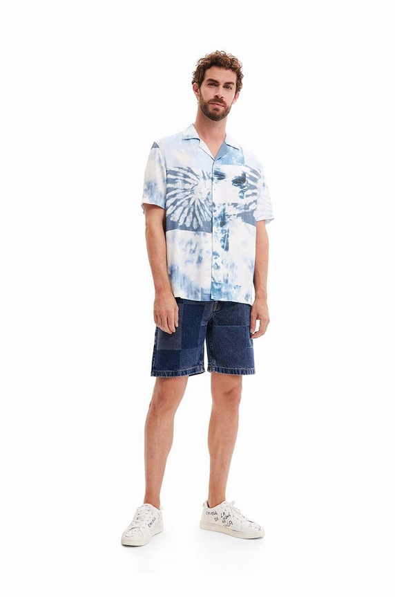 Desigual koszula granatowy 23SMCW41