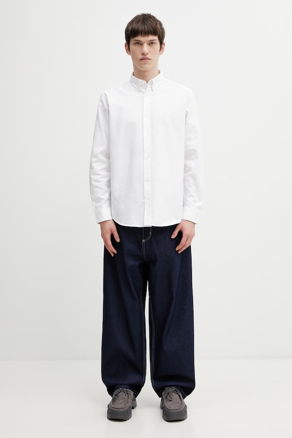 Carhartt WIP рубашка из хлопка для мужчин I030238 белый