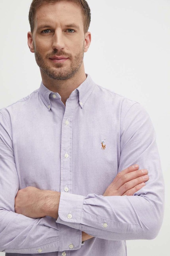 Polo Ralph Lauren cotton shirt violet 710792161