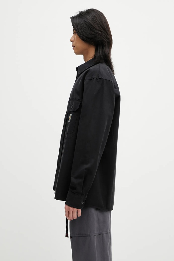 Carhartt WIP cotton shirt Reno Shirt Jac I031447 black SS25