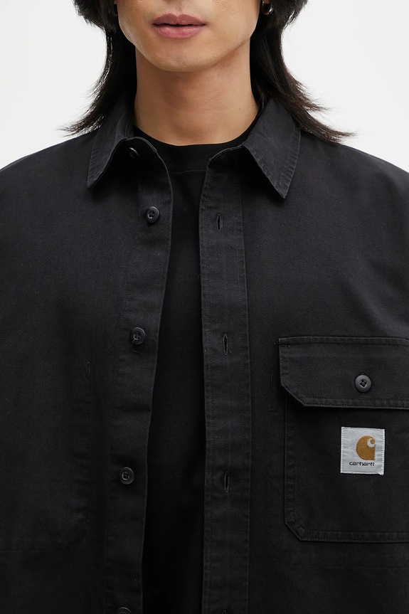 Carhartt WIP cotton shirt Reno Shirt Jac black I031447