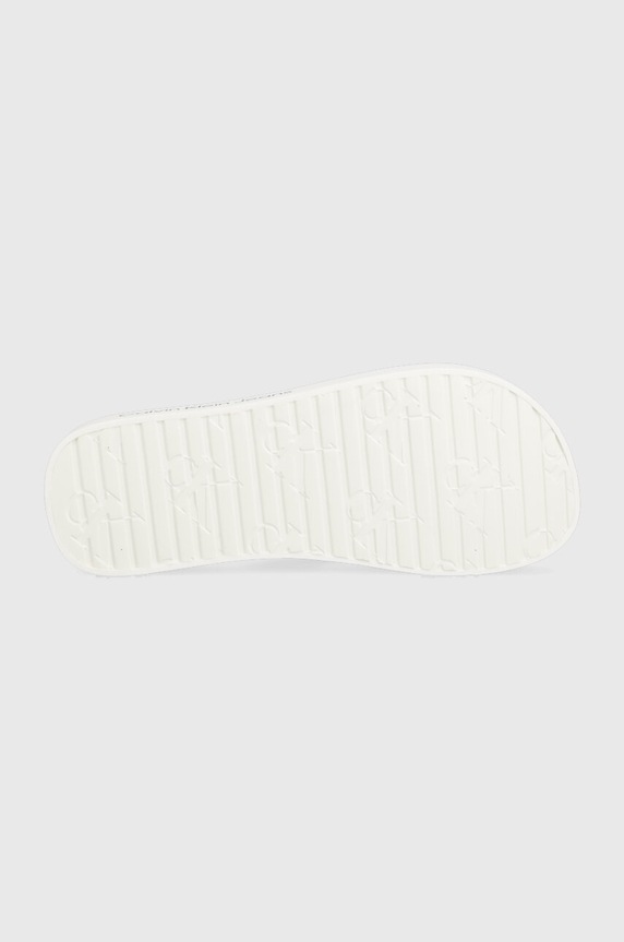 Calvin Klein Jeans japonki FLATFORM FLIPFLOP YW0YW00993 biały