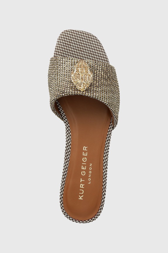 Kurt Geiger London klapki Kensington złoty 8496140609.BEIGE