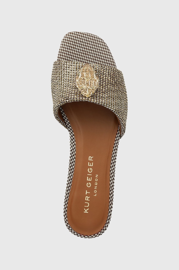 Kurt Geiger London klapki Kensington złoty 8496140609.BEIGE