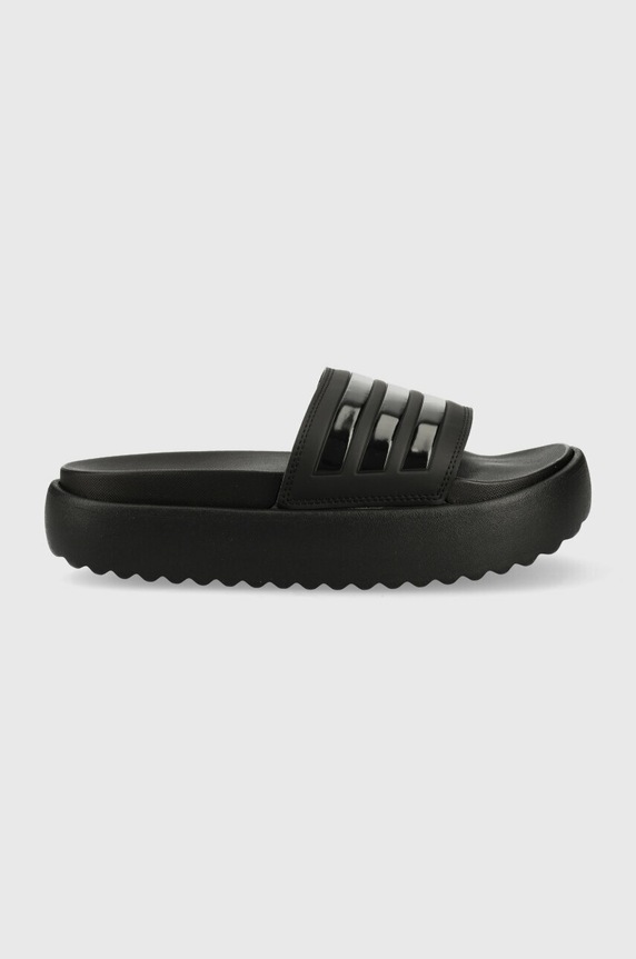 Šľapky adidas Adilette Platform platforma čierna HQ6179
