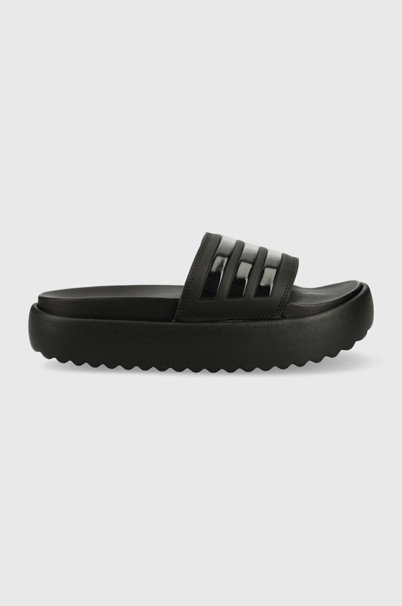 Šľapky adidas Adilette Platform platforma čierna HQ6179