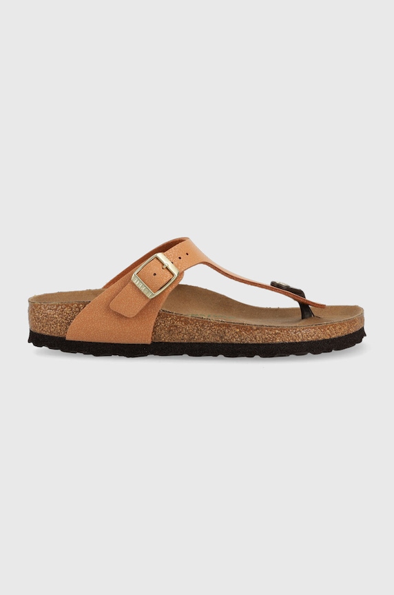 Birkenstock japonki GIZEH BS imitacja skóry licowej brązowy 1025049