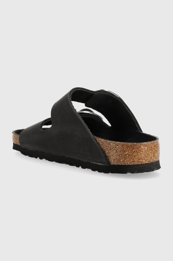 Παπούτσια Δερμάτινες παντόφλες Birkenstock ARIZONA BIG BUCKLE 1011074 μαύρο