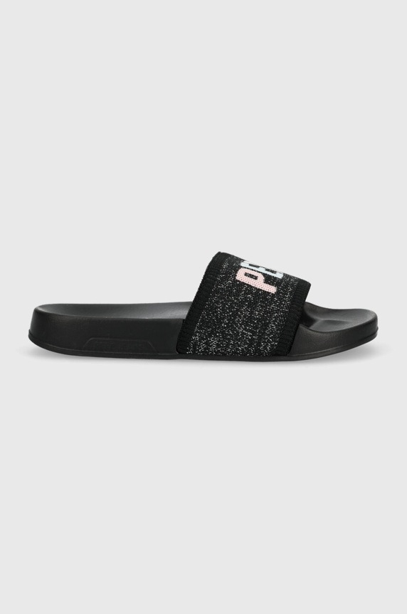 Pepe Jeans klapki SLIDER tekstylny czarny PLS70128