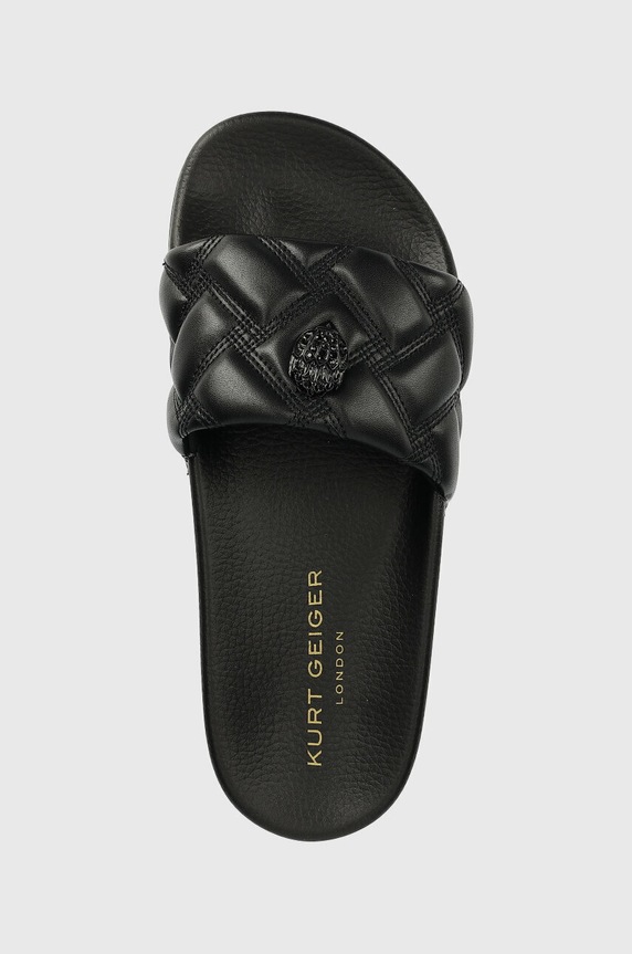Pantofle Kurt Geiger London Meena Eagle Drench černá 8650300979.BLACK