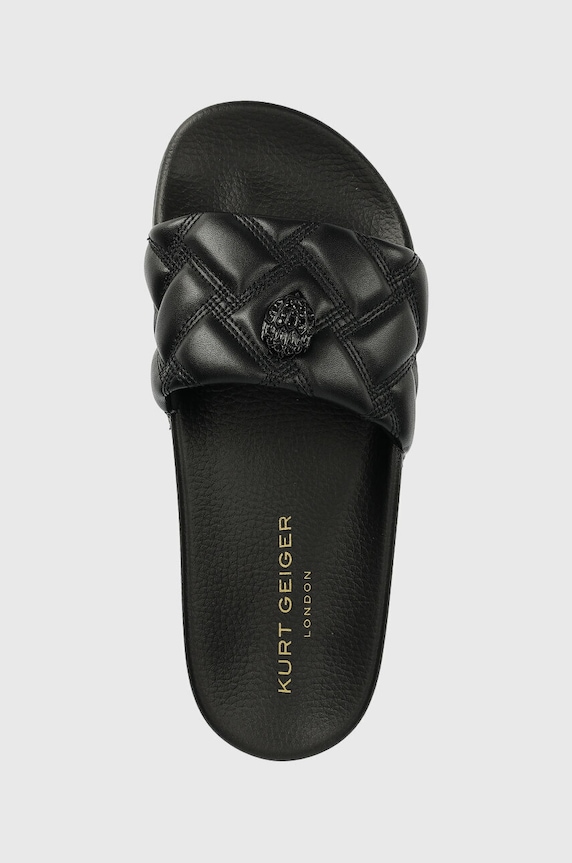 Pantofle Kurt Geiger London Meena Eagle Drench černá 8650300979.BLACK