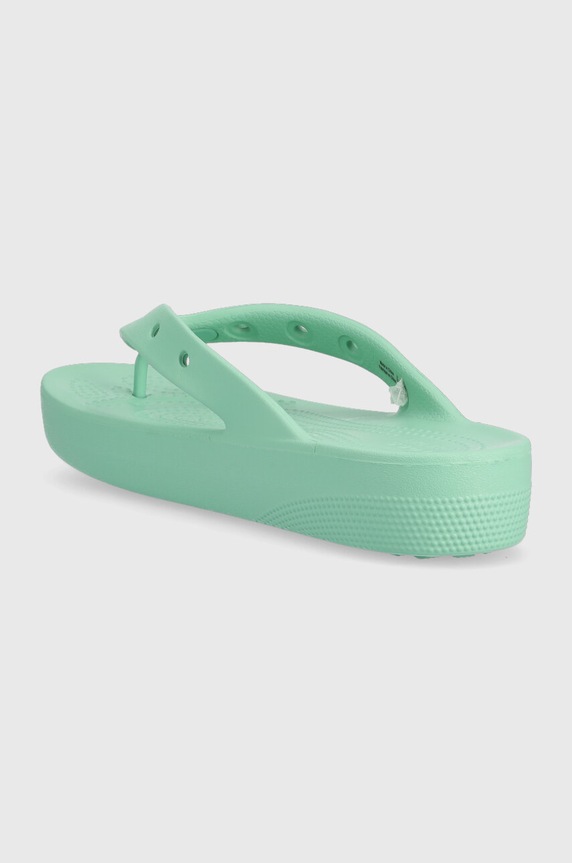Shoes Crocs flip flops Classic Platform Flip 207714.3UG turquoise