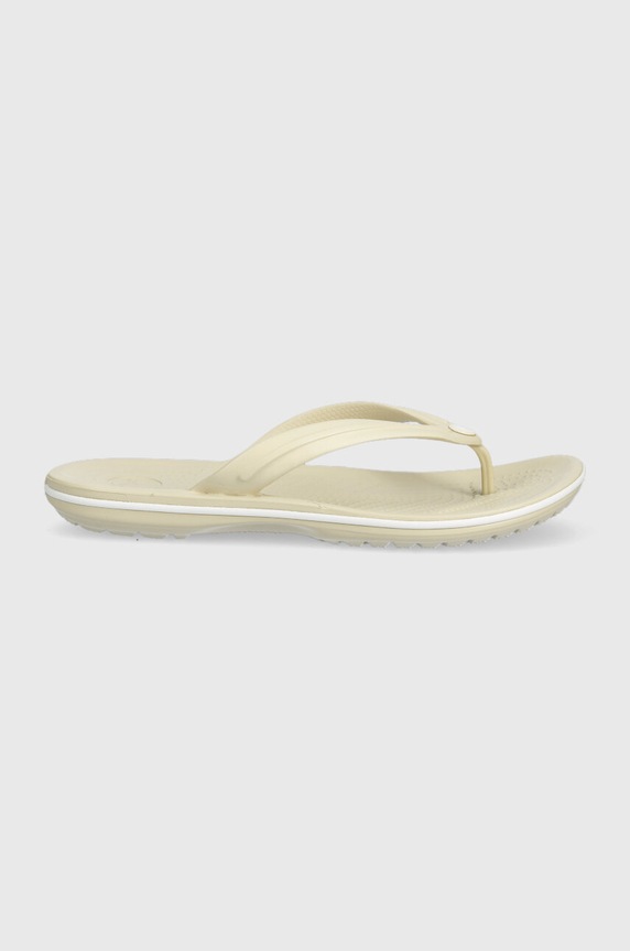 Crocs japonki Crocband Flip syntetyczny beżowy 11033.2Y2