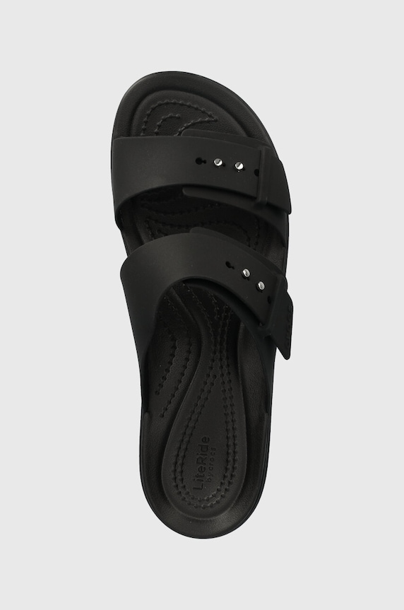 Παντόφλες Crocs Brooklyn Low Wedge Sandal Brooklyn Low Wedge Sandal μαύρο 207431.001