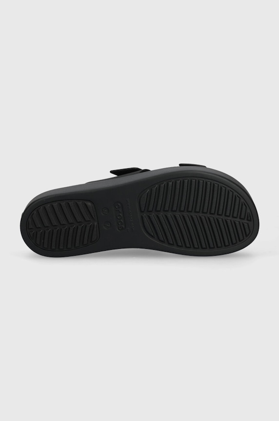 Παντόφλες Crocs Brooklyn Low Wedge Sandal Brooklyn Low Wedge Sandal 207431.001 μαύρο