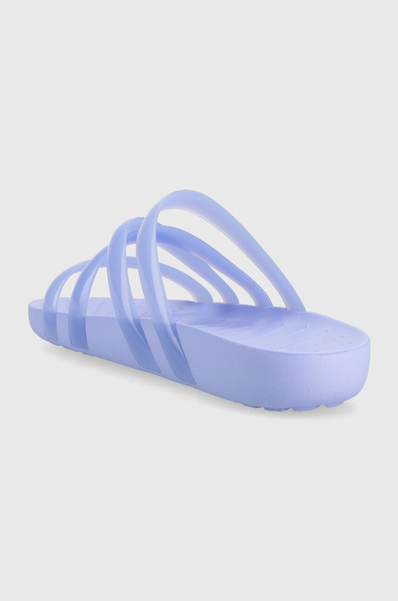 Shoes Crocs sliders Splash Glossy Strappy Sandal 208537.5Q6 violet