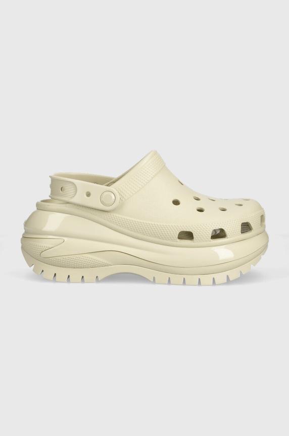 Παντόφλες Crocs Classic Mega Crush Clog 5-8 cm μπεζ 207988.2Y2