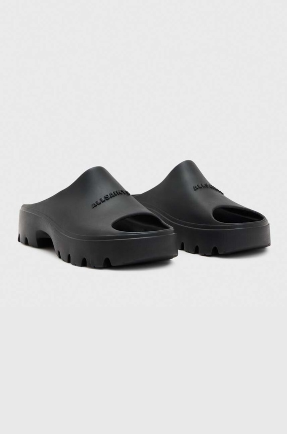 AllSaints klapki Eclipse Flatform WF560Y czarny SS24