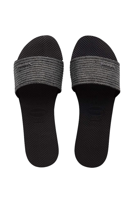 Natikače Havaianas YOU MALTA METALLIC sintetički crna 4147312.0090