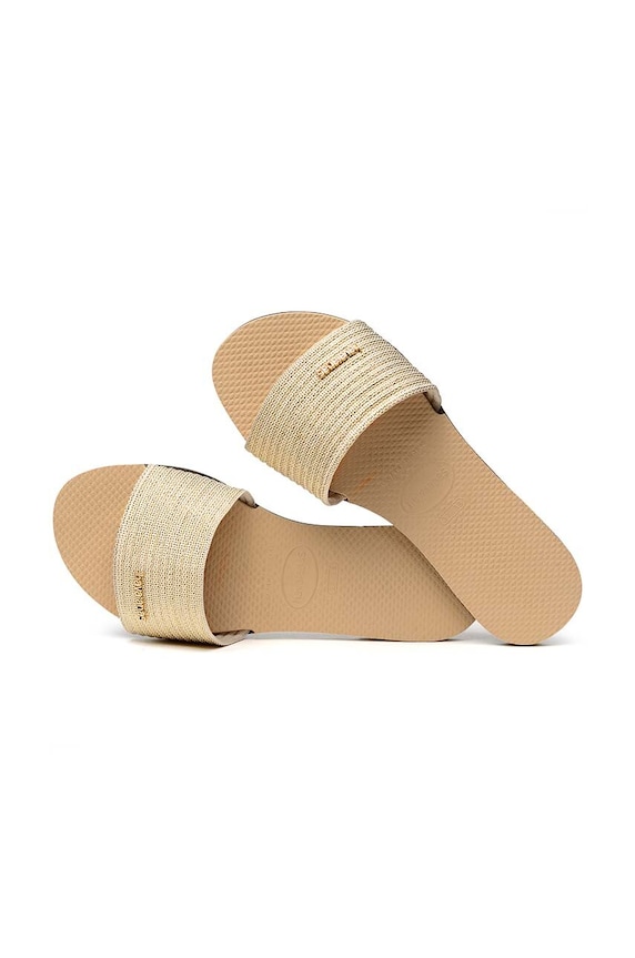 Natikače Havaianas YOU MALTA METALLIC zlatna 4147312.0570