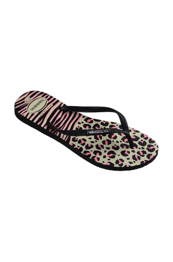 Σαγιονάρες Havaianas SLIM ANIMALS 4147964.0006 μαύρο SS23
