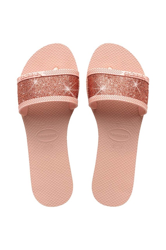 Havaianas ciabatte slide YOU ANGRA GLITTER flat rosa 4148294.0076