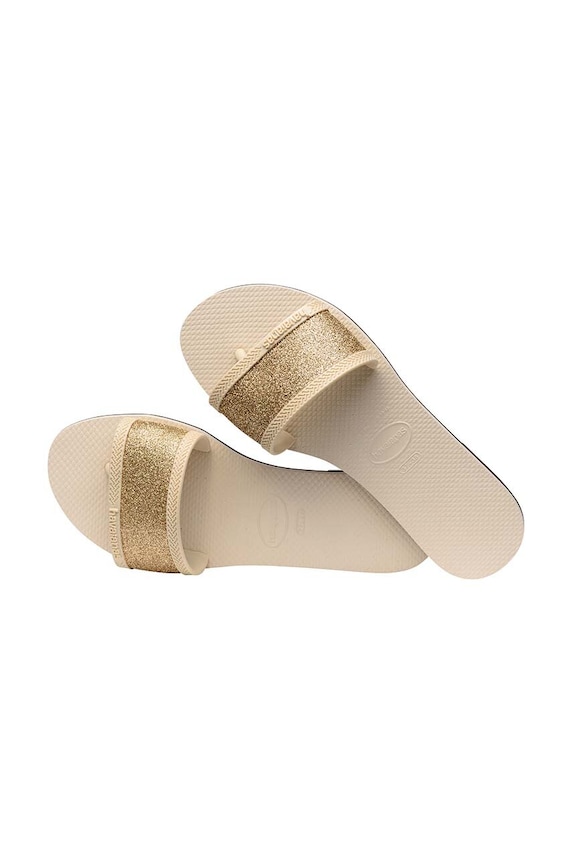 Παντόφλες Havaianas YOU ANGRA GLITTER μπεζ 4148294.0121