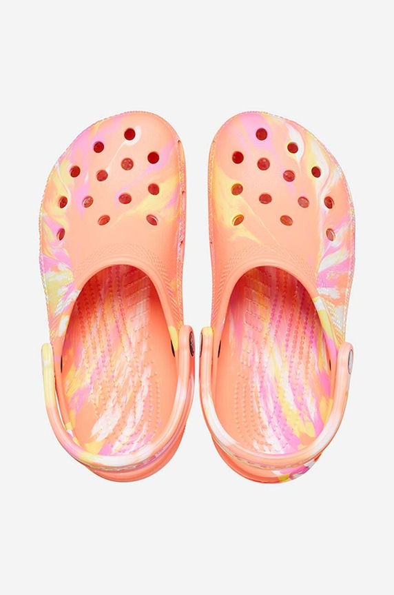 Šľapky Crocs Marbled Clog viacfarebná 206867.PAPAYA
