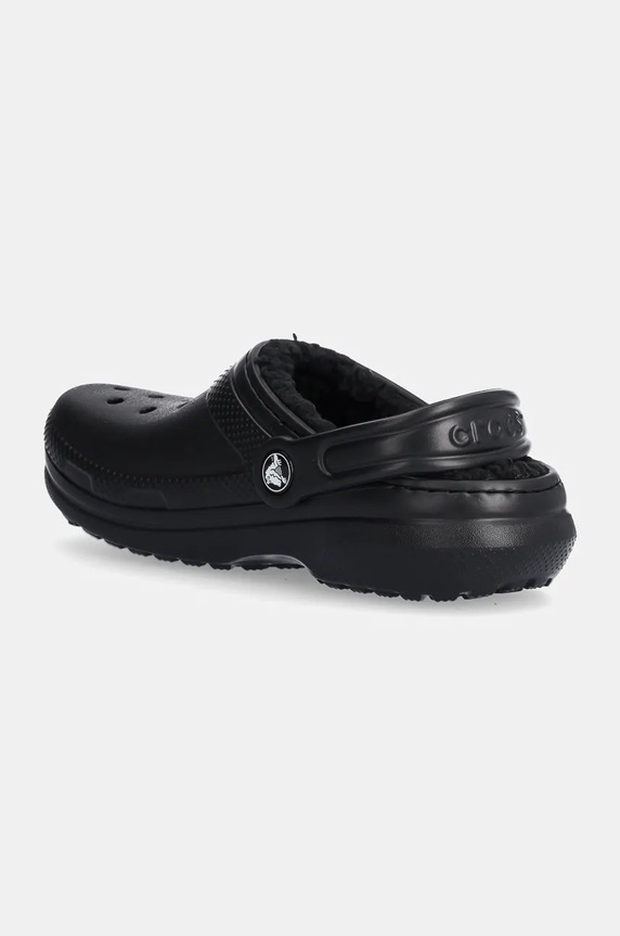 Încălțăminte Crocs slapi copii Lined 207010 207010.BLACK negru