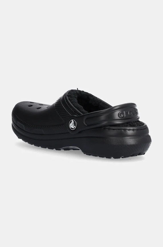 Încălțăminte Crocs slapi copii Lined 207010 207010.BLACK negru