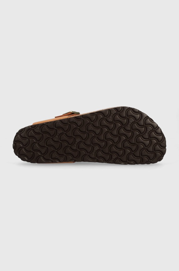 Birkenstock žabky na plochém podpatku 1025062 hnědá