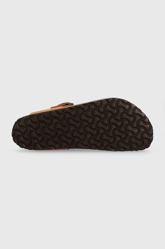 Birkenstock žabky na plochém podpatku 1025062 hnědá