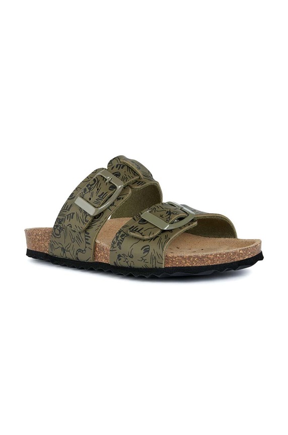 Detské šľapky Geox J358LE.00004.28.35 zelená SS24