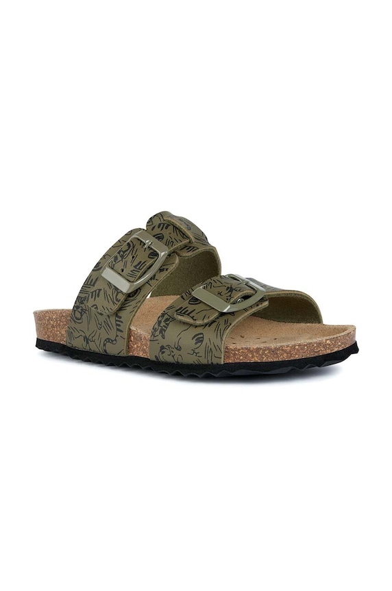 Detské šľapky Geox J358LE.00004.28.35 zelená SS24