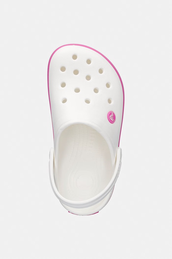 Crocs natikače za djecu CROCBAND KIDS CLOG bijela 207006.CROCS.CROCBAND.K