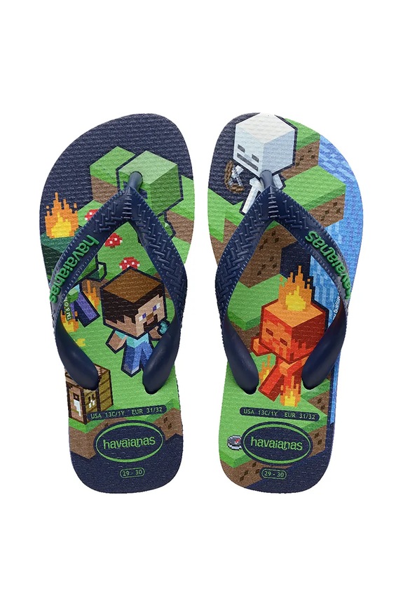 Otroške japonke Havaianas MINECRAFT mornarsko modra 4145125