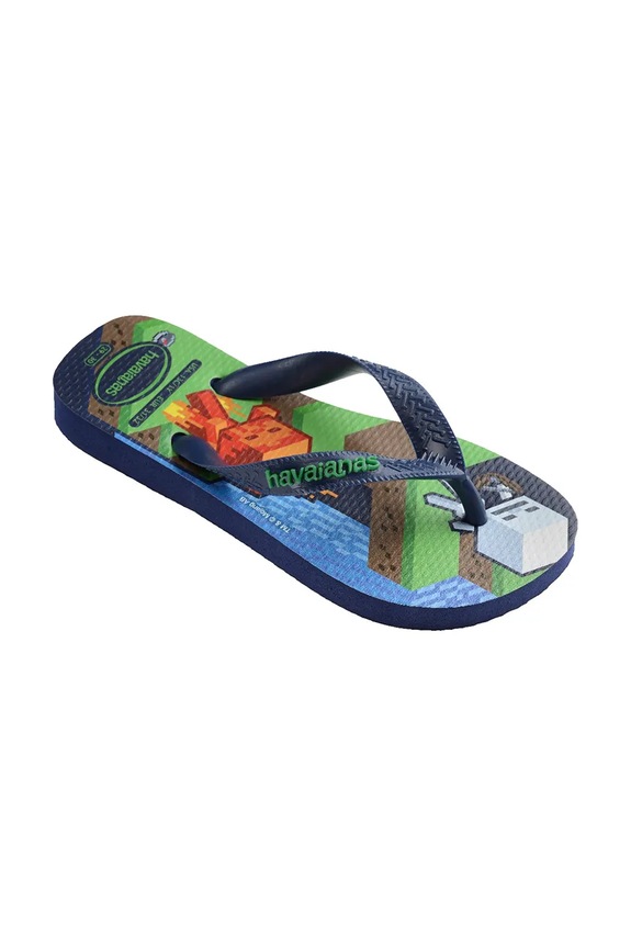Deklice Otroške japonke Havaianas MINECRAFT 4145125 mornarsko modra