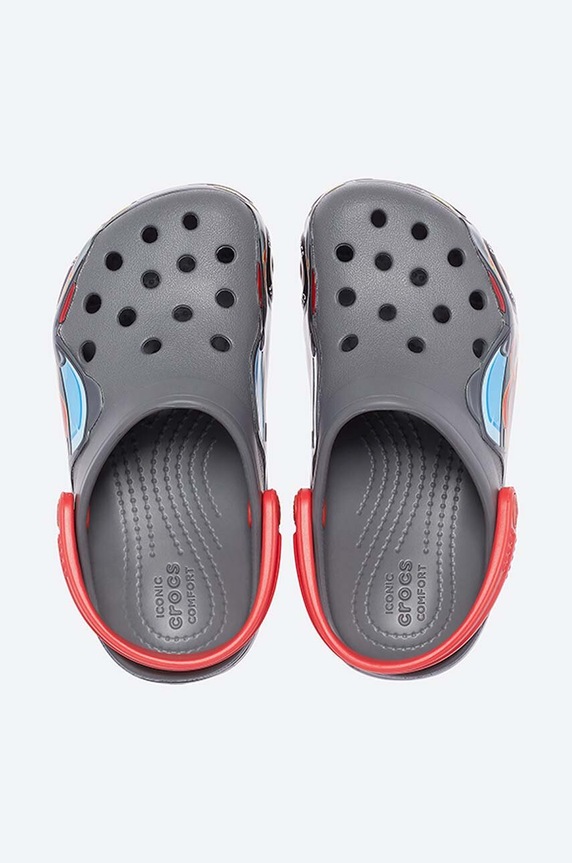 Chłopiec Crocs klapki dziecięce FL Truck Band Clog 207074.SLATE szary