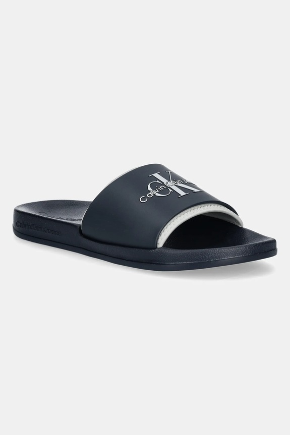 Calvin Klein Jeans papucs SLIDE MONOGRAM TPU sötétkék YM0YM00361