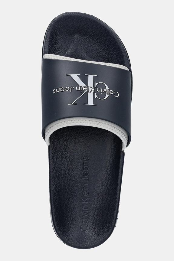 Calvin Klein Jeans papucs SLIDE MONOGRAM TPU sötétkék YM0YM00361