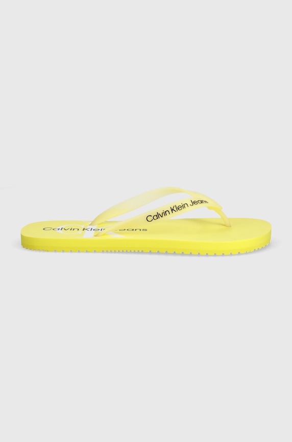 Calvin Klein Jeans infradito BEACH SANDAL MONOGRAM TPU YM0YM00838 giallo SS24