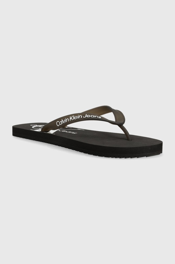 Calvin Klein Jeans flip-flop BEACH SANDAL MONOGRAM TPU YM0YM00838 fekete SS24