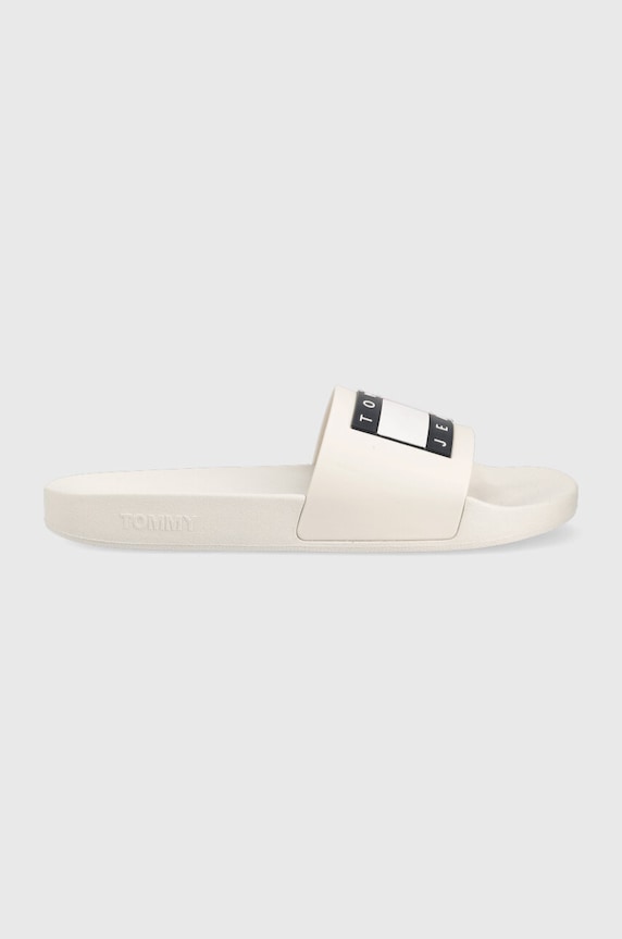 Tommy Jeans klapki POOL SLIDE ESS biały EM0EM01191