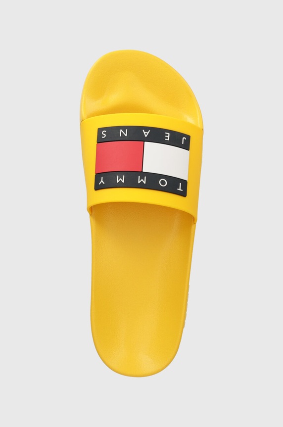 Tommy Jeans klapki POOL SLIDE ESS żółty EM0EM01191